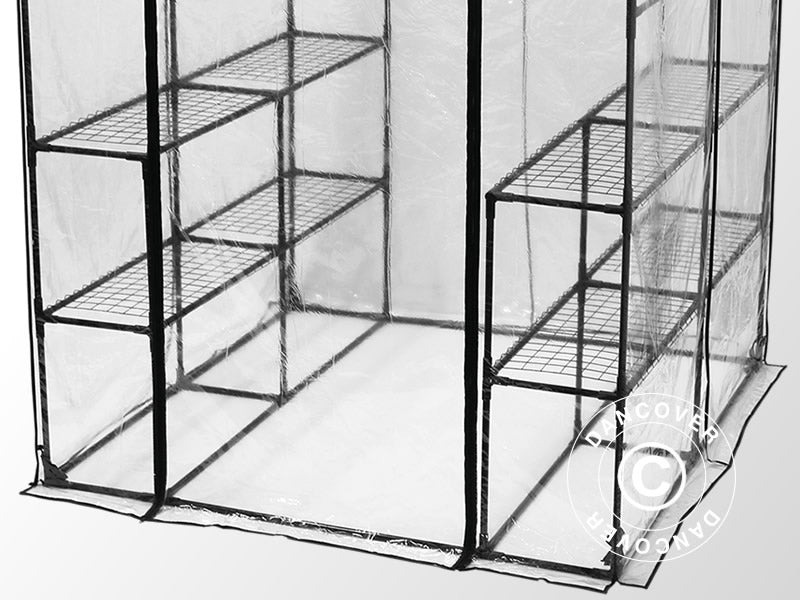 Foliengewächshaus XL, 1,43x1,43x1,95m, Durchsichtig