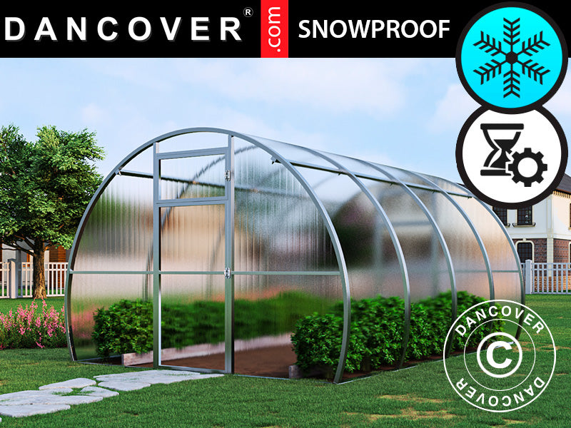 Serre polycarbonate, Strong NOVA 12m², 3x4m, Argent