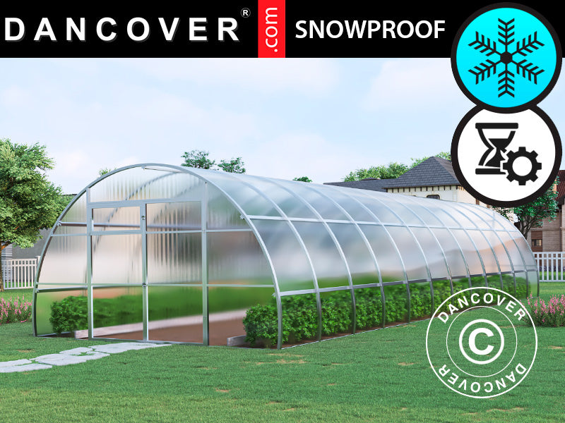 Serre polycarbonate, Strong NOVA 48m², 4x12m, Argent