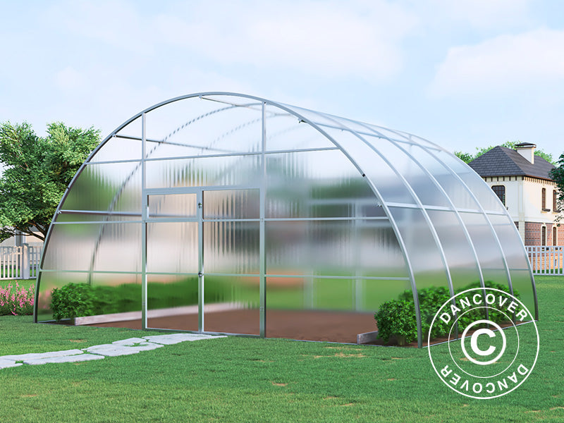 Gewächshaus aus Polycarbonat, Strong NOVA 24m², 6x4m, Silber