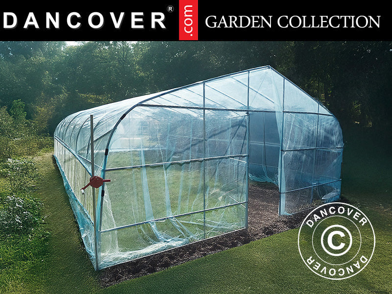 Serra Tunnel, 6x10x2,5m, Film PO 100 micron, Trasparente