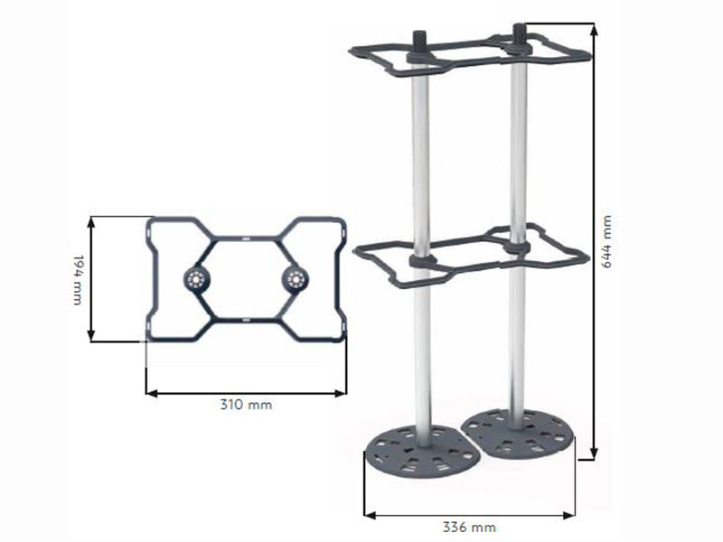 Rankhilfe, CHILI BUDDY, Anthrazit/Silber