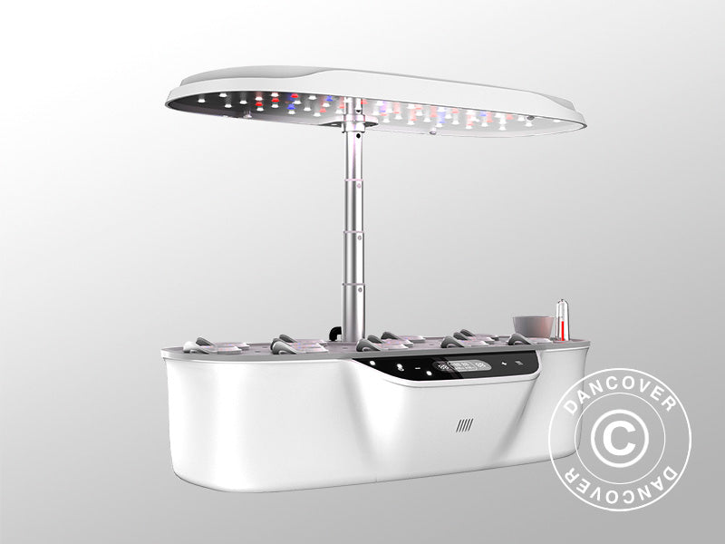 Torre di coltivazione idroponica con luce di crescita a LED, 0,204x0,40x0,195m, Bianco