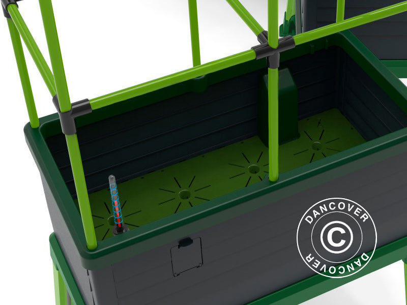 Fioriera CityJungle con 2 coperture, sistema di auto irrigazione, 62x33x128cm, Antracite