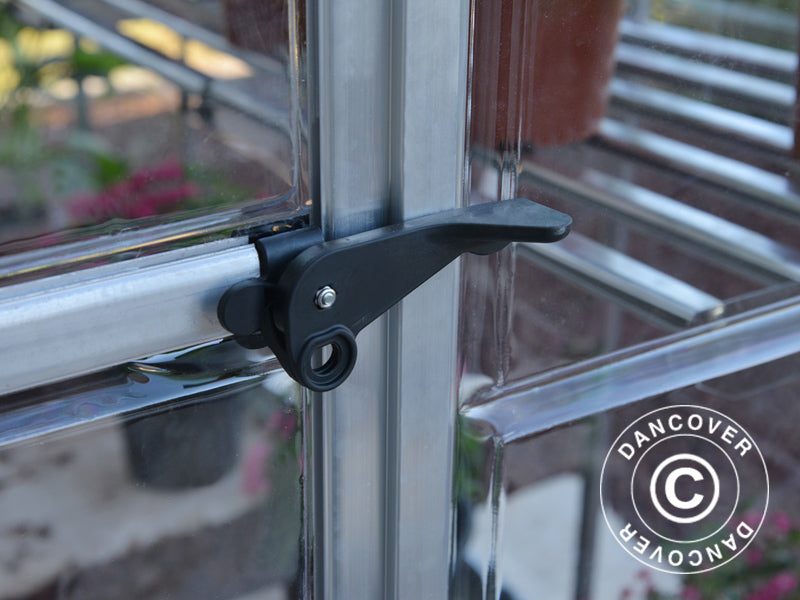 Serra a parete in Policarbonato, 3,05m², Palram/Canopia, 1,25x2,44x2,25m, Argento