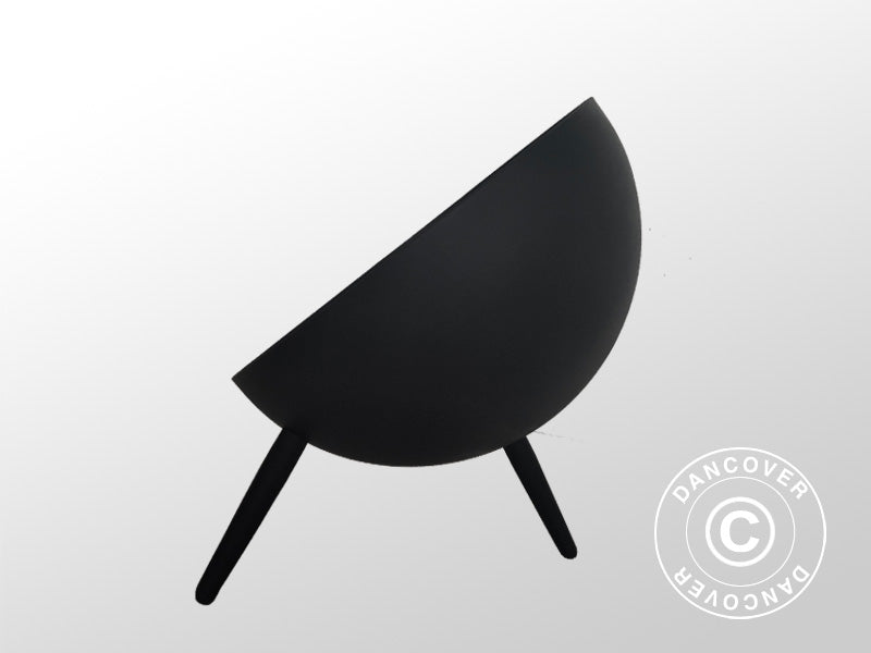 Bol à feu Demi-sphère, Ø60x65cm, Noir