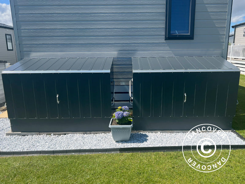 Rangement pour vélo, Bicycle Storage Box, Trimetals, 1,96x0,89x1,33m, 1,74m², Anthracite