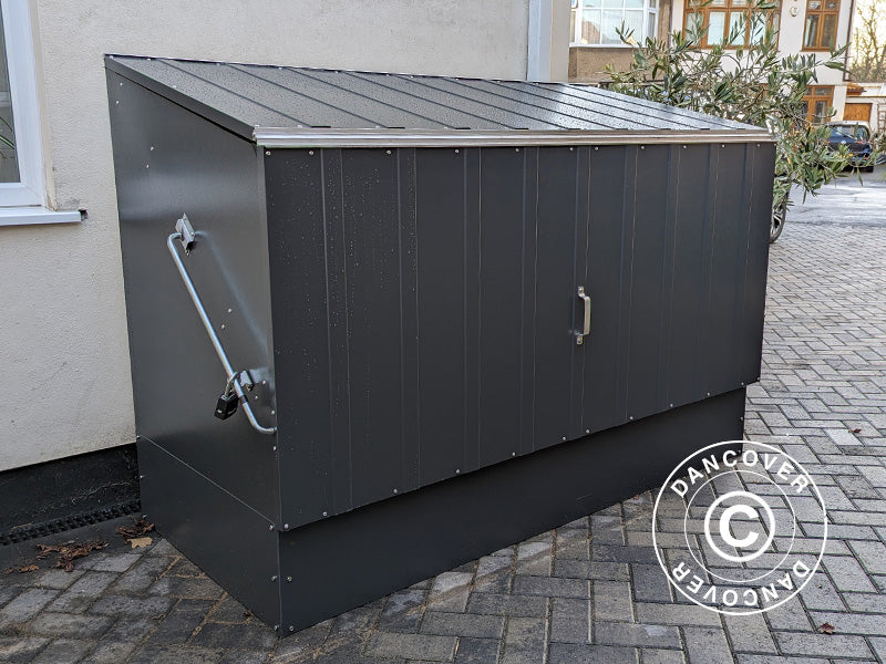 Rangement pour vélo, Bicycle Storage Box, Trimetals, 1,96x0,89x1,33m, 1,74m², Anthracite