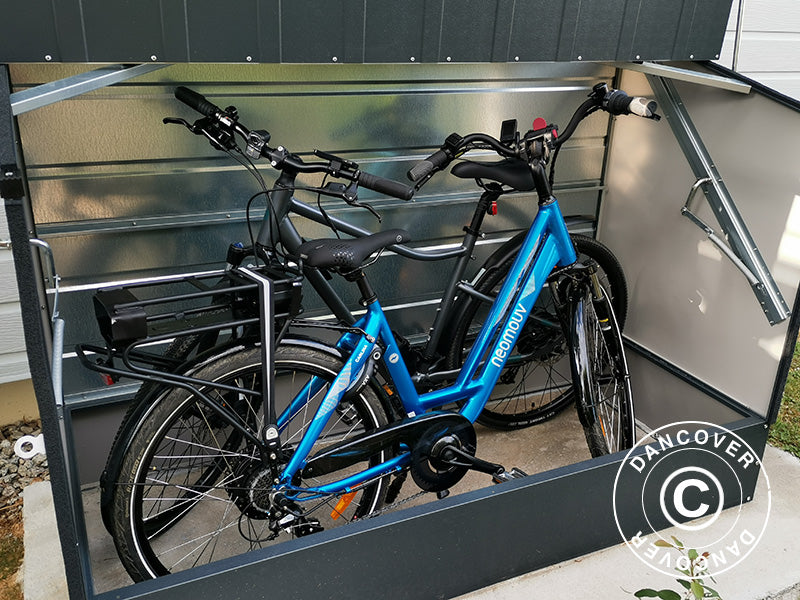 Rangement pour vélo, Bicycle Storage Box, Trimetals, 1,96x0,89x1,33m, 1,74m², Anthracite
