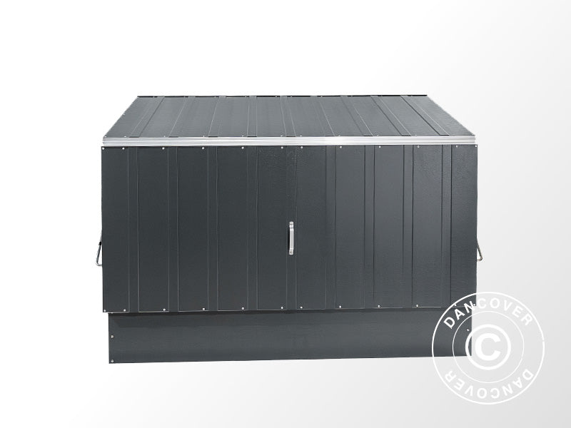 Rangement pour vélo, Bicycle Storage Box, Trimetals, 1,96x0,89x1,33m, 1,74m², Anthracite