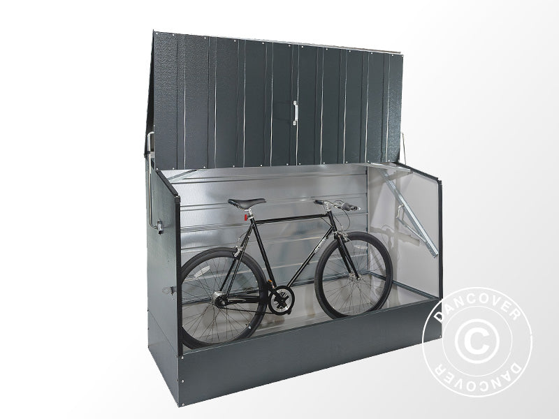 Rangement pour vélo, Bicycle Storage Box, Trimetals, 1,96x0,89x1,33m, 1,74m², Anthracite