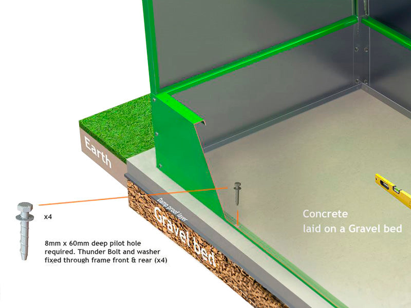 Rangement pour vélo, Bicycle Storage Box, Trimetals, 1,96x0,89x1,33m, 1,74m², Anthracite