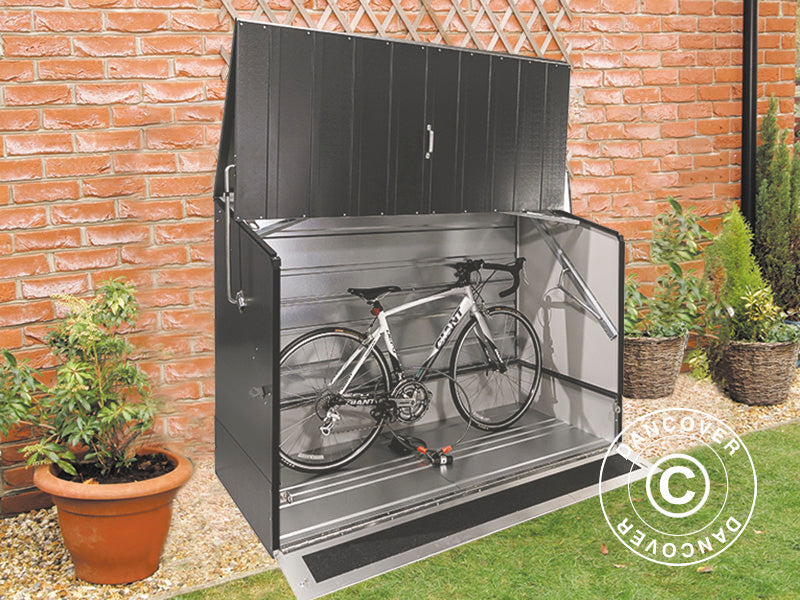 Rangement pour vélo avec rampe, Protect-a-Cycle, Trimetals, 1,96x0,89x1,33m, 1,74m², Anthracite