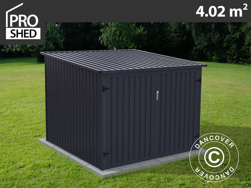 Fahrradbox 2,03x1,98x1,57m, 4,02m², ProShed®, Anthrazit