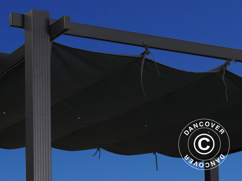 Pergola Santa Cruz, 3x4m, Gris Foncé