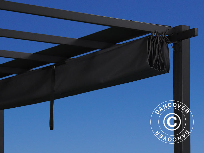 Pergola Santa Cruz, 3x4m, Gris Foncé