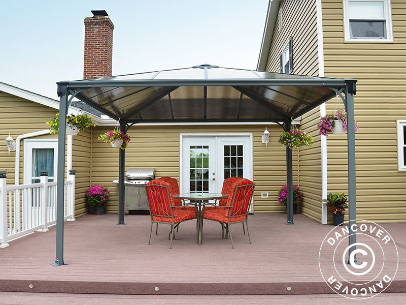 Pavillon Palermo, Palram/Canopia, 3,6x3,6m, Anthrazit