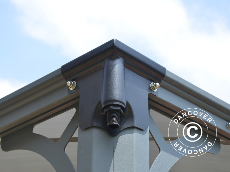 Gazebo da giardino Monaco, Palram/Canopia, 4,5x4,5m, Grigio
