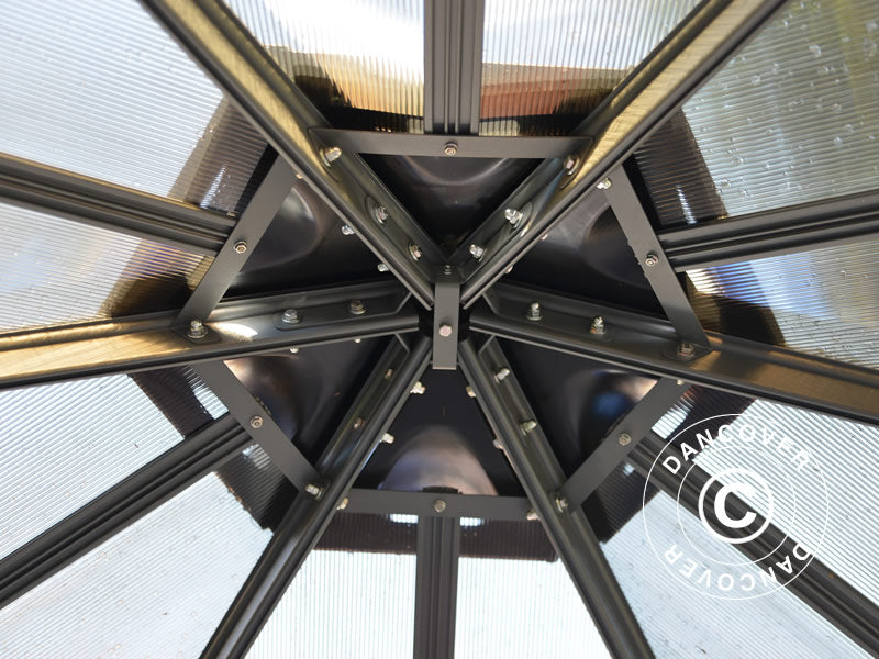 Gazebo da giardino Monaco, Palram/Canopia, 4,5x4,5m, Grigio