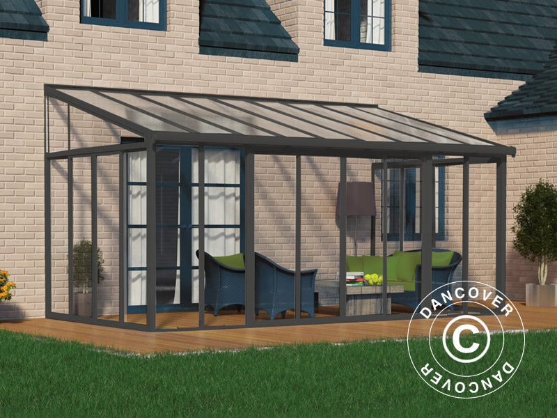 Jardin d'hiver SanRemo, Palram/Canopia, 3x5,46m, Anthracite