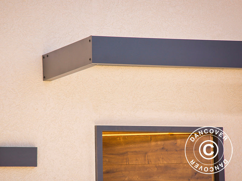 Pensilina Sophia 2150, Palram/Canopia, 0,95x2,15x0,17m, Grigio scuro/Trasparente