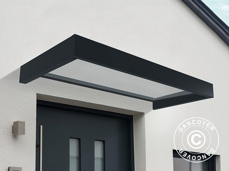 Pensilina Sophia 2150, Palram/Canopia, 0,95x2,15x0,17m, Grigio scuro/Trasparente