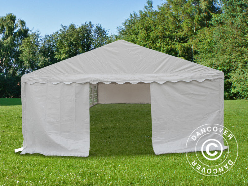 Partyzelt Exclusive 5x12m PVC 900, Weiß