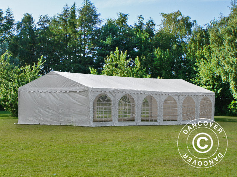 Partyzelt Exclusive 5x12m PVC 900, Weiß