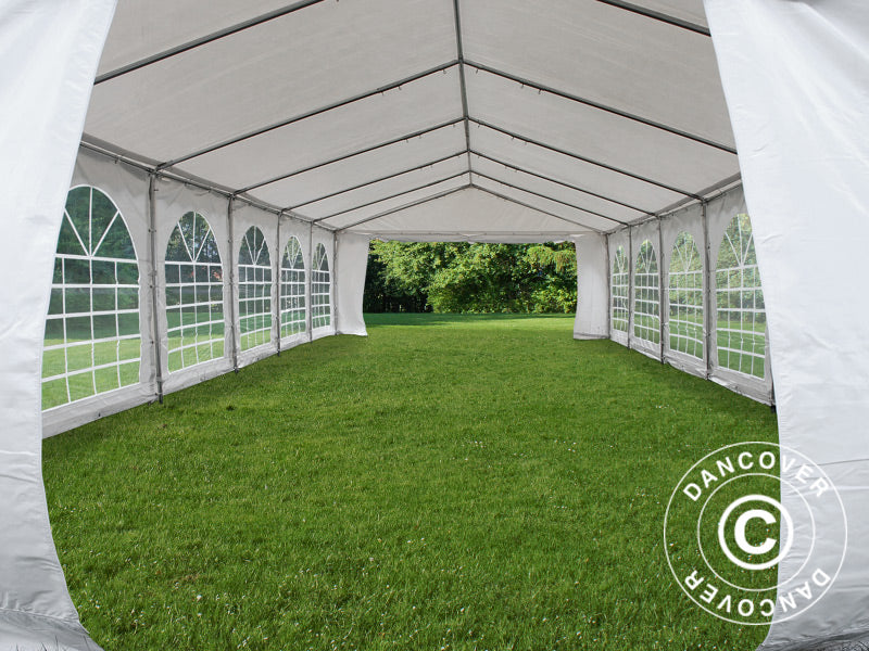 Partyzelt Exclusive 5x12m PVC 900, Weiß