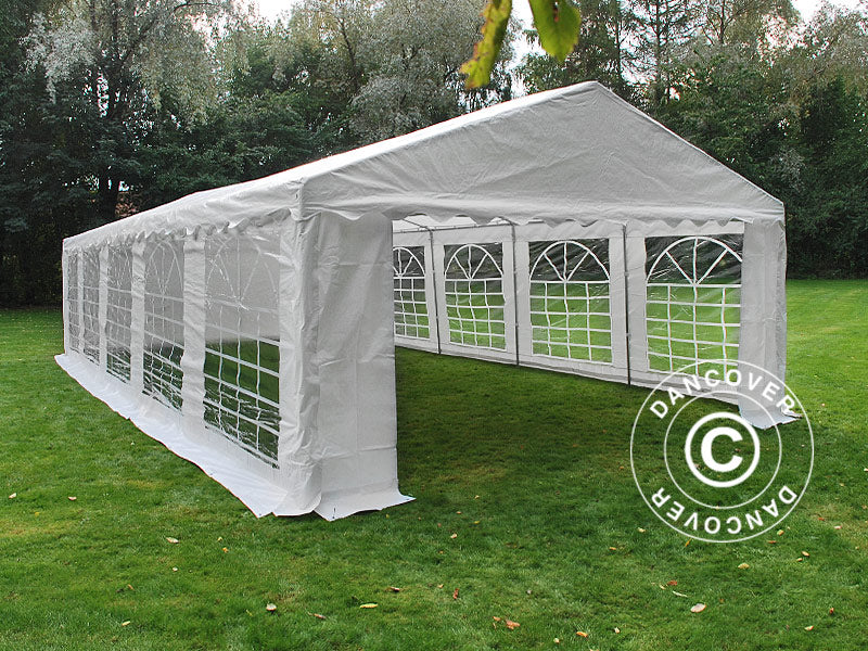 Tendone per feste PLUS 5x10m PE 700, Bianco