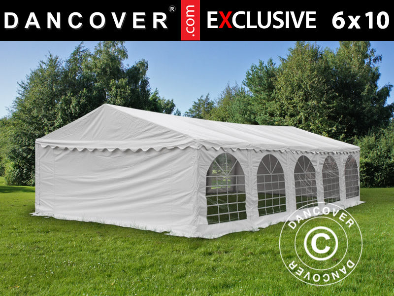 Tente de réception Exclusive 6x10m PVC 900, Blanc
