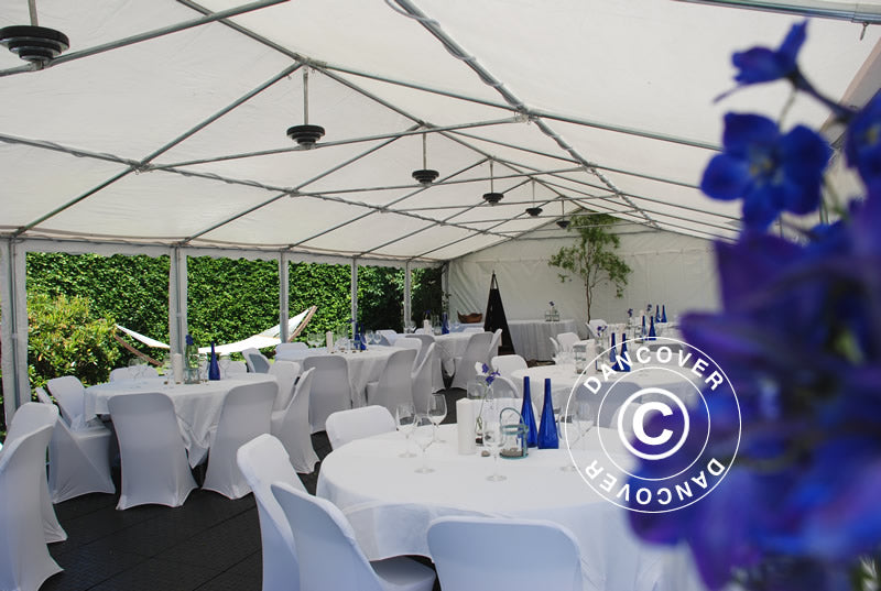 Tendone per feste Exclusive 6x12m PVC 900, Bianco