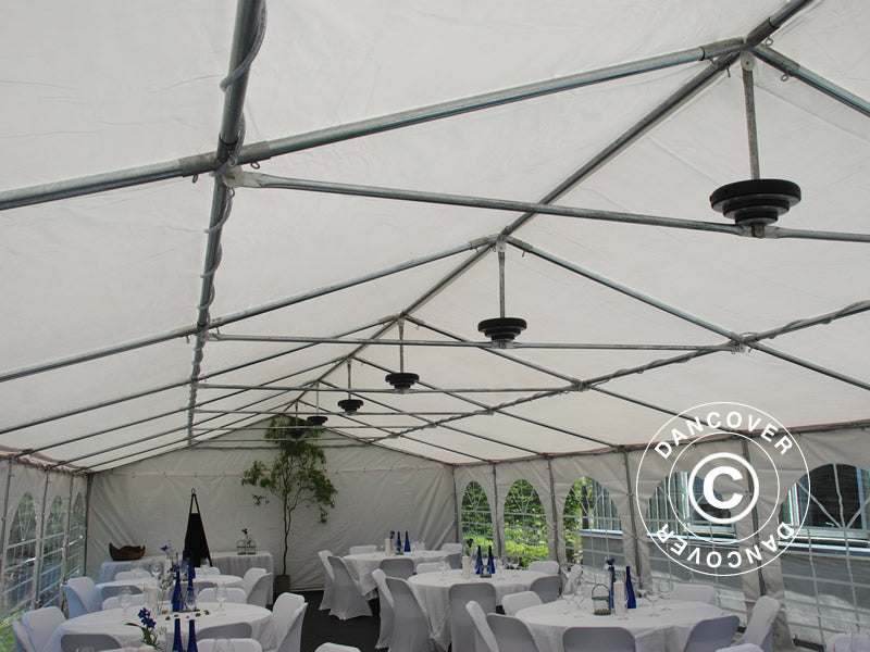 Tendone per feste Exclusive 6x12m PVC 900, Bianco