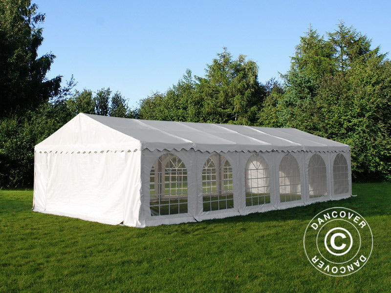 Tendone per feste, Exclusive CombiTents® 900 6x12m, 4 in 1, Bianco