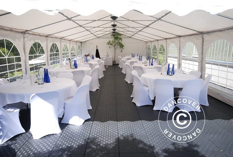 Tendone per feste, Exclusive CombiTents® 900 6x14m, 5 in 1, Bianco