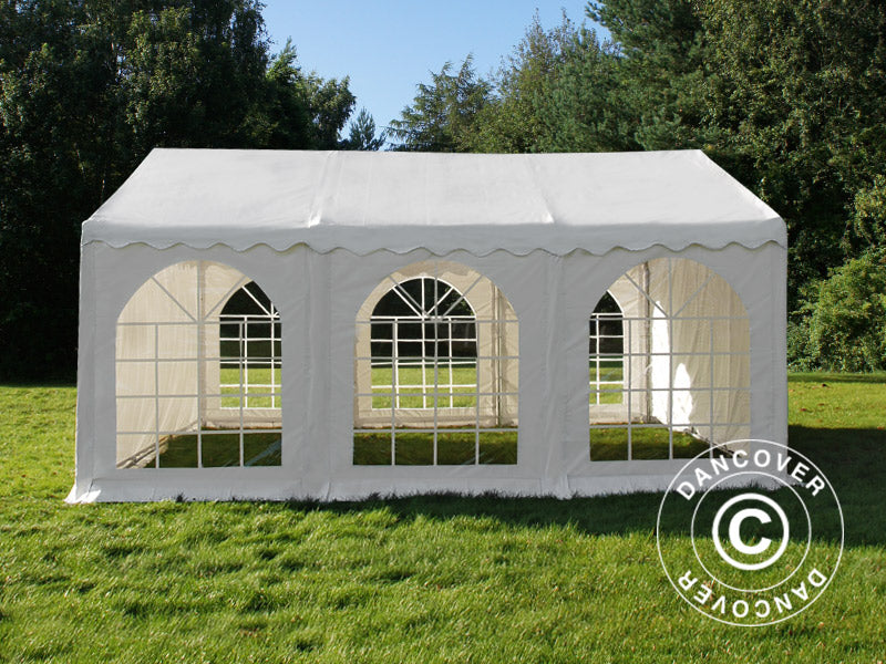 Tendone per feste, Exclusive CombiTents® 900 6x14m, 5 in 1, Bianco