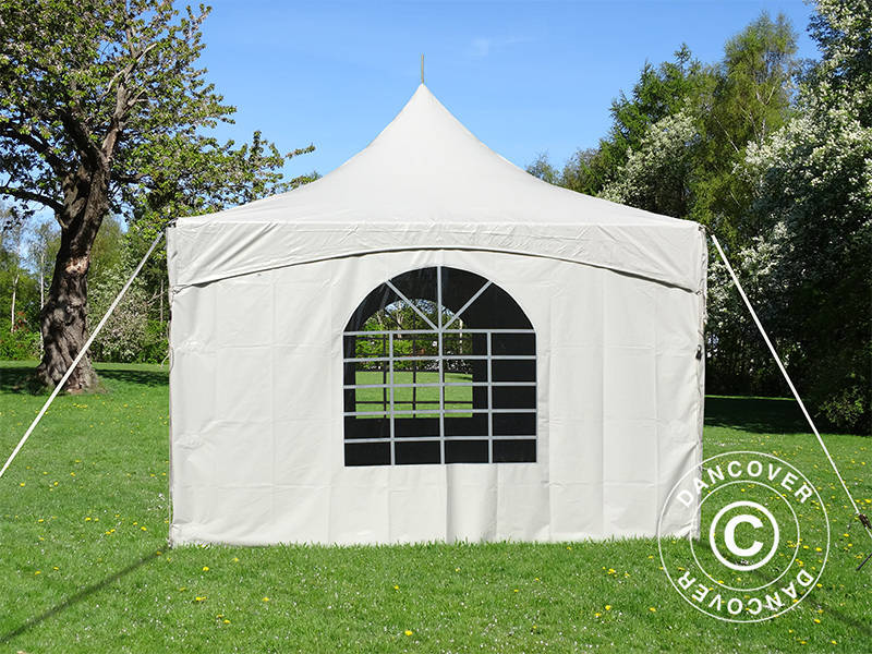 Tendone per feste Pagoda PartyZone 3x3m, PVC, Bianco