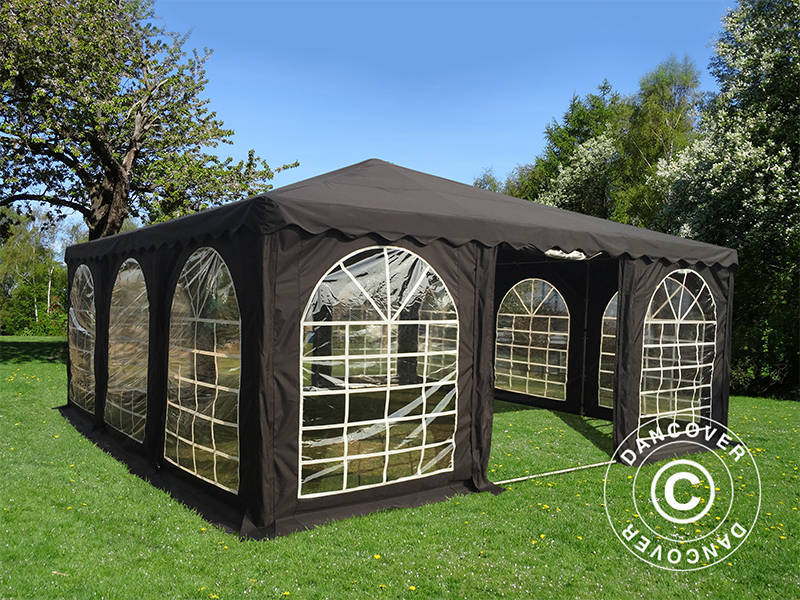Tendonde per feste Pagoda UNICO 6x6m, Nero