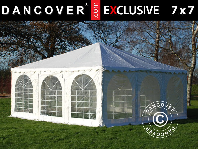 Tendone per feste Pagoda Exclusive 7x7m PVC, Bianco