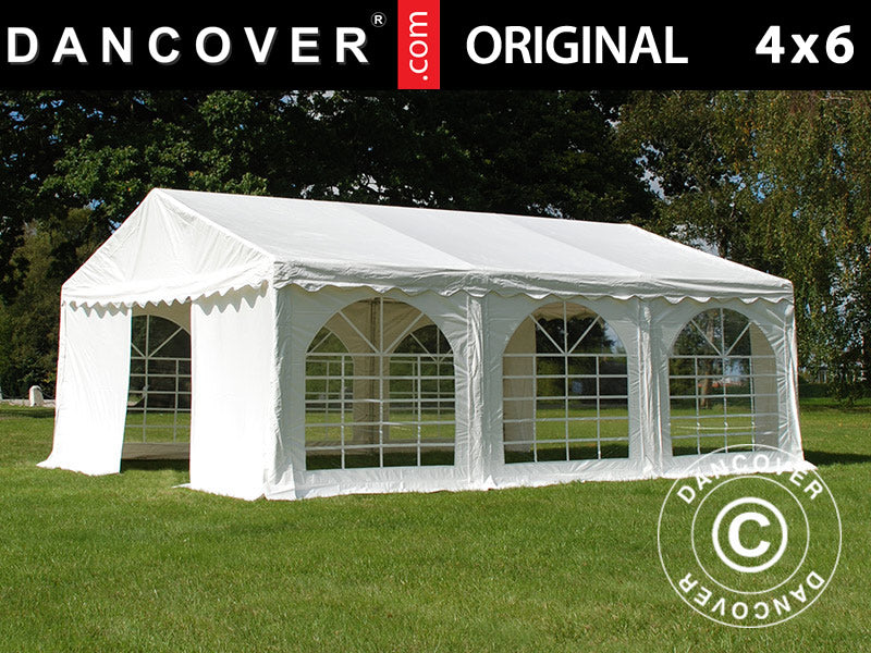 Partyzelt Original 4x6m PVC 900 Weiß – Jetzt bei Dancover kaufen