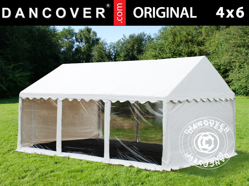 Tendone per feste Original 4x6m PVC 900, Panoramiche, Bianco