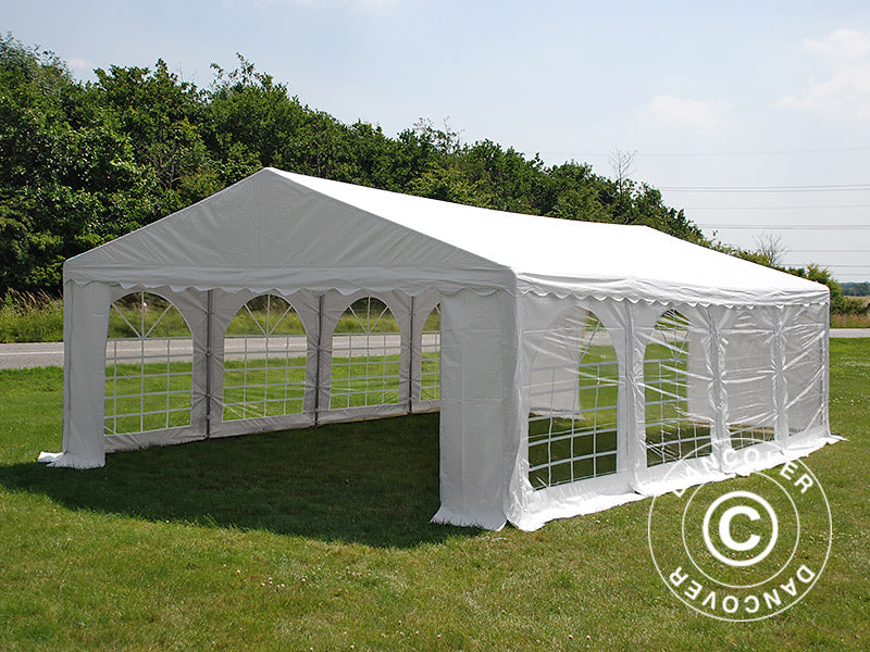 Partyzelt Original 5x8m PVC 900, Weiß