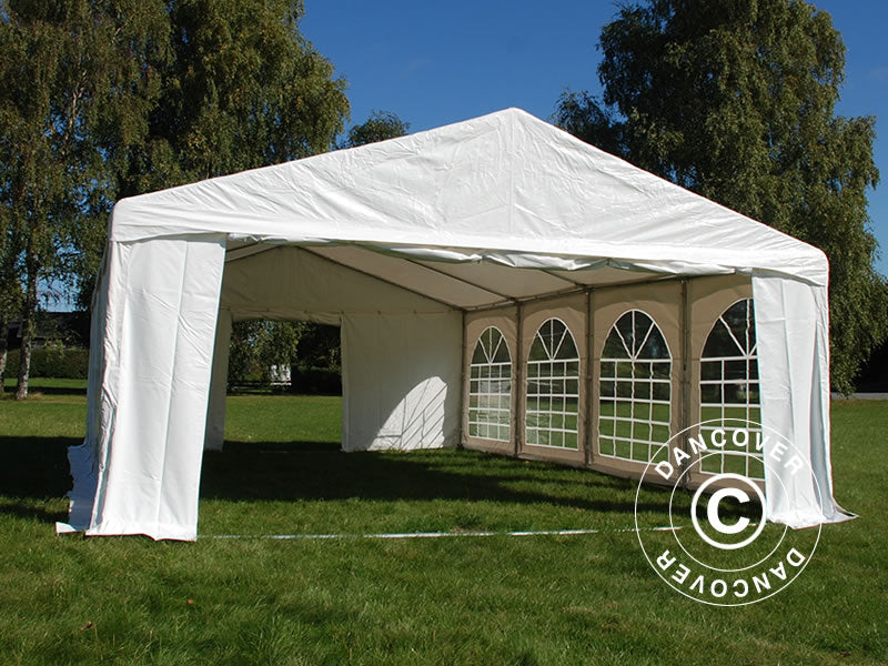 Tendone per feste Original 5x8m PVC 900, "Arched", Bianco