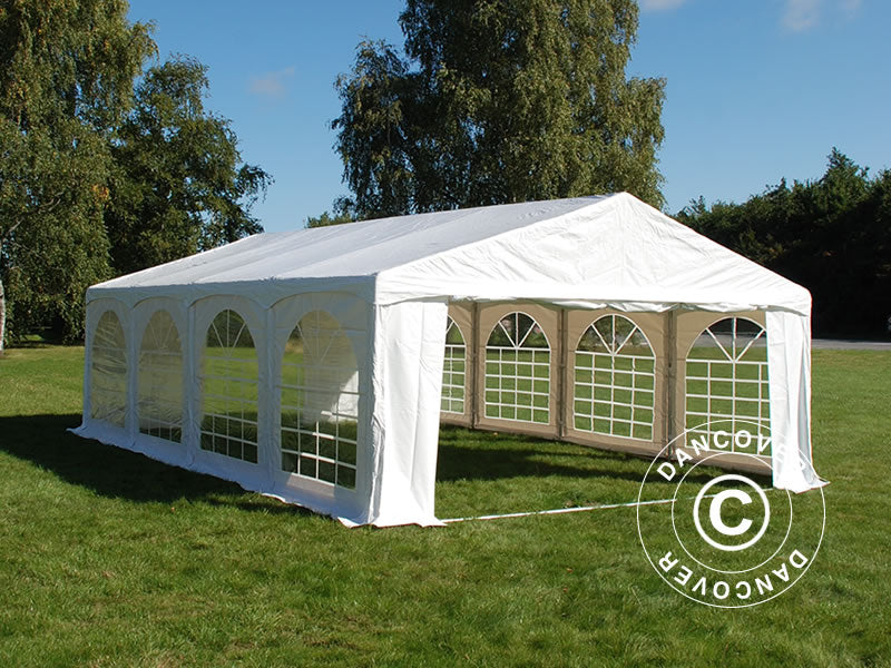 Tendone per feste Original 5x8m PVC 900, "Arched", Bianco