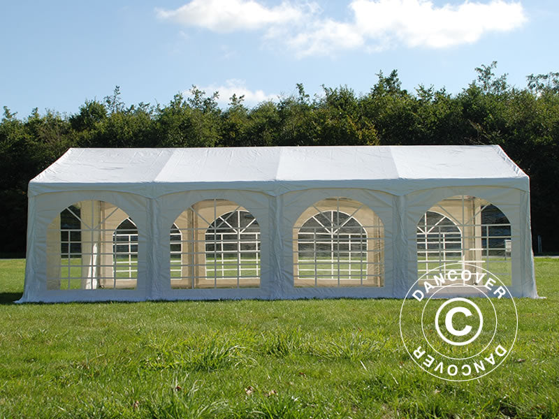 Tendone per feste Original 5x8m PVC 900, "Arched", Bianco