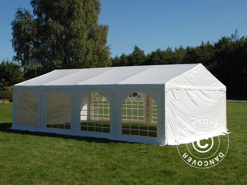 Tendone per feste Original 5x8m PVC 900, "Arched", Bianco