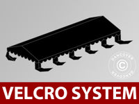 Copertura per il tetto del Tendone per Feste UNICO, PVC/Poliestere, 5x10m, Nero