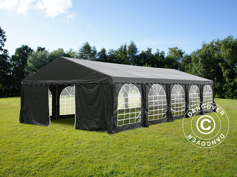 Partyzelt UNICO 6x12m, Schwarz