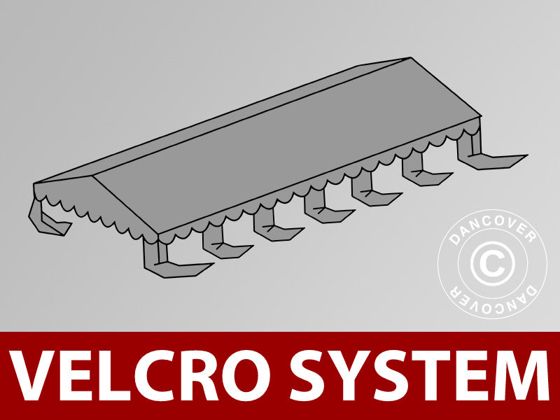 Toile de toit pour tente de réception UNICO, PVC/Polyester, 6x12m, sable