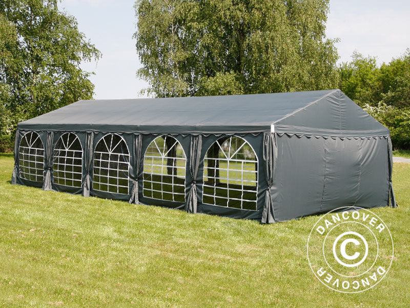 Partyzelt UNICO 6x12m, Dunkelgrau